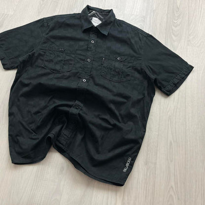 VINTAGE Y2K BILLABONG SHORT SLEEVE SHIRT BLACK