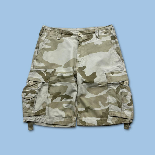 VINTAGE Y2K BAGGY CAMO CARGO SHORTS