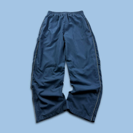 VINTAGE Y2K CHAMPION WIDE LEG BAGGY TRACKSUIT BOTTOMS BLUE