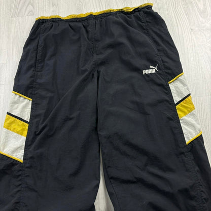 VINTAGE 90s PUMA BAGGY TRACKSUIT BOTTOMS BLACK