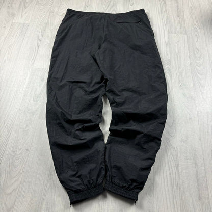 VINTAGE 90s NIKE BAGGY TRACKSUIT BOTTOMS BLACK