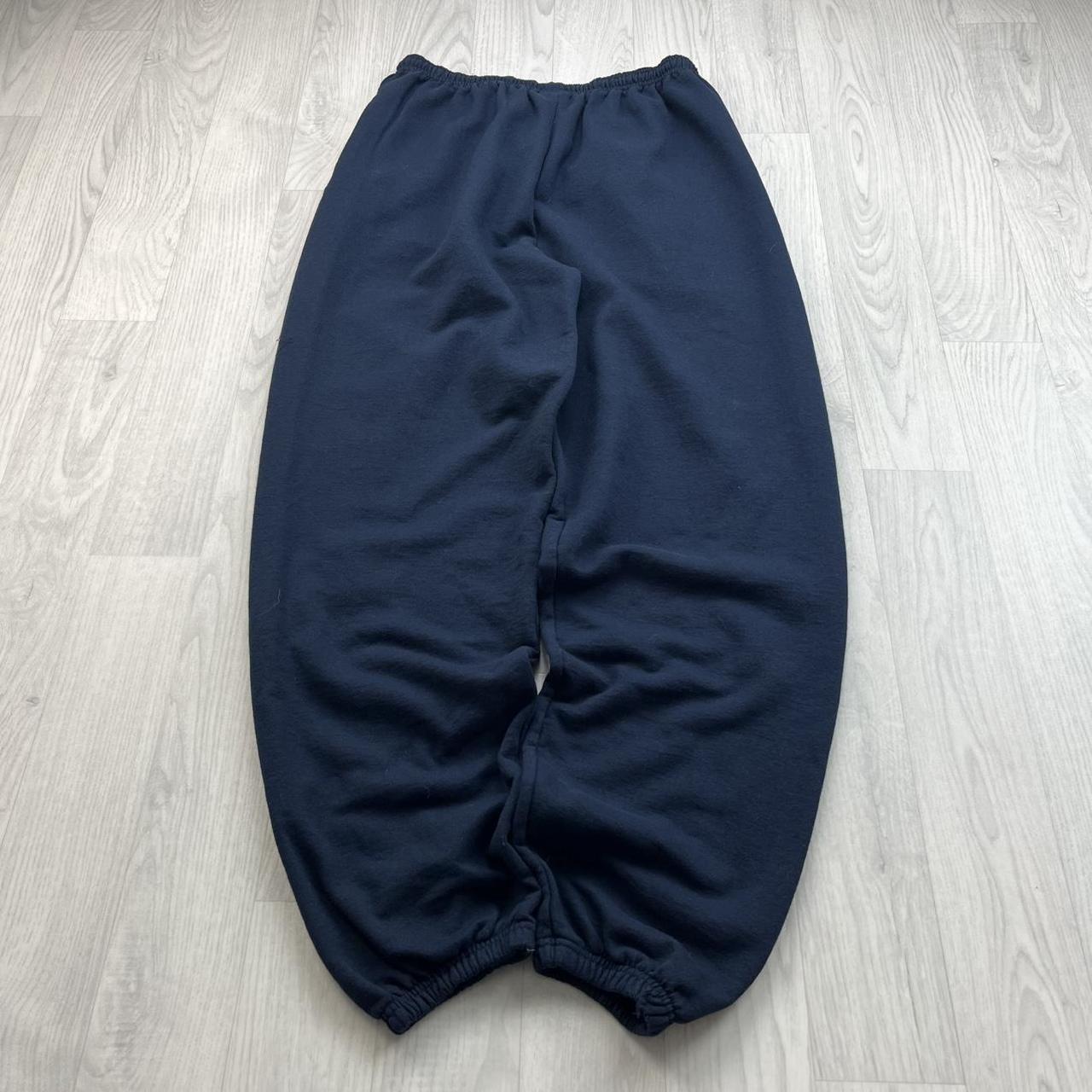 VINTAGE Y2K CHAMPION SNHU BAGGY COTTON SWEATPANTS NAVY