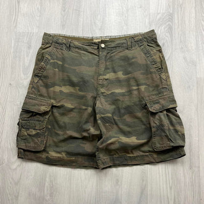 VINTAGE Y2K FADED GLORY BAGGY CAMO CARGO SHORTS