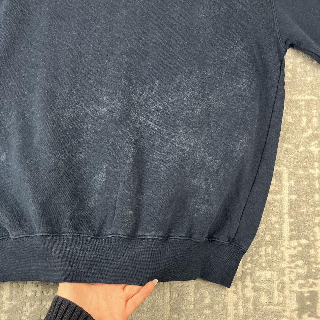 VINTAGE Y2K CHAMPION SPELL OUT BOXY SWEATSHIRT NAVY