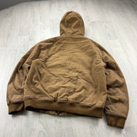 H&M HOODED BOMBER JACKET BEIGE