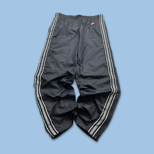 VINTAGE Y2K TOMMY HILFIGER BAGGY TRACKSUIT BOTTOMS BLACK