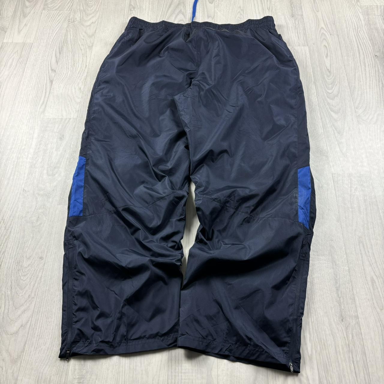 VINTAGE Y2K STARTER BAGGY TRACKSUIT BOTTOMS CHARCOAL GREY