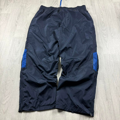 VINTAGE Y2K STARTER BAGGY TRACKSUIT BOTTOMS CHARCOAL GREY