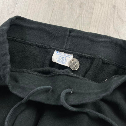 VINTAGE 00s CHAMPION COTTON SWEATPANTS BLACK