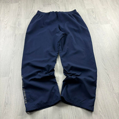 VINTAGE Y2K UNDER ARMOUR WIDE LEG TRACKSUIT BOTTOMS NAVY