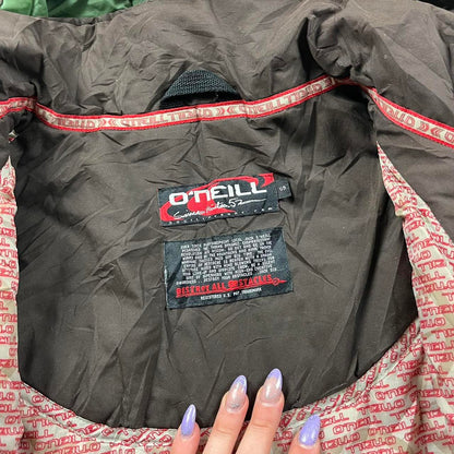 VINTAGE 00s O’NEILL HOODED HEAVY BOMBER JACKET BROWN