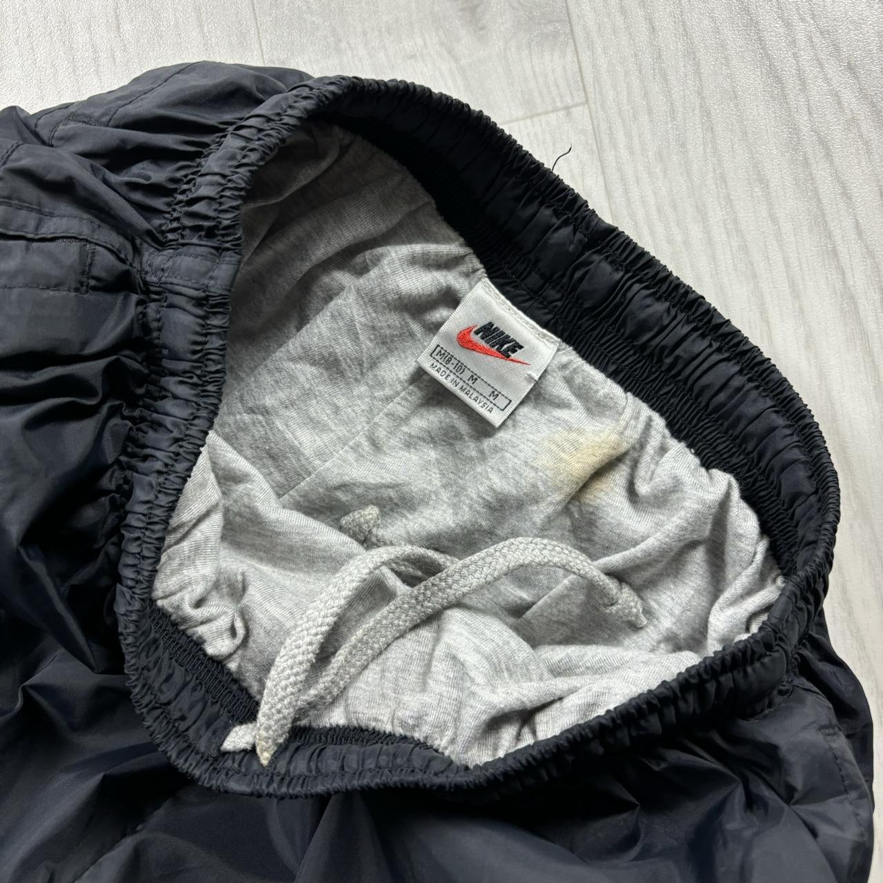 VINTAGE 90s NIKE BAGGY TRACKSUIT BOTTOMS BLACK