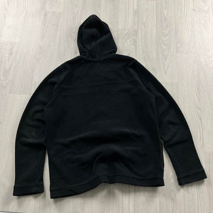 VINTAGE Y2K LACOSTE FLEECE ZIP HOODIE BLACK