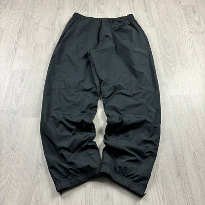 VINTAGE Y2K NIKE BAGGY TRACKSUIT BOTTOMS GREY / BLACK