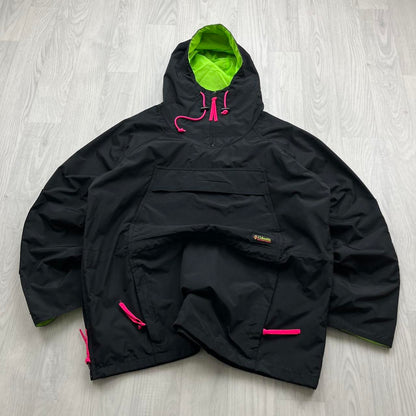 VINTAGE 00s COLUMBIA HOODED UTILITY JACKET BLACK