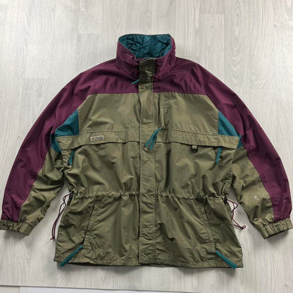 VINTAGE 00s COLUMBIA TECHNICAL HEAVY JACKET KHAKI
