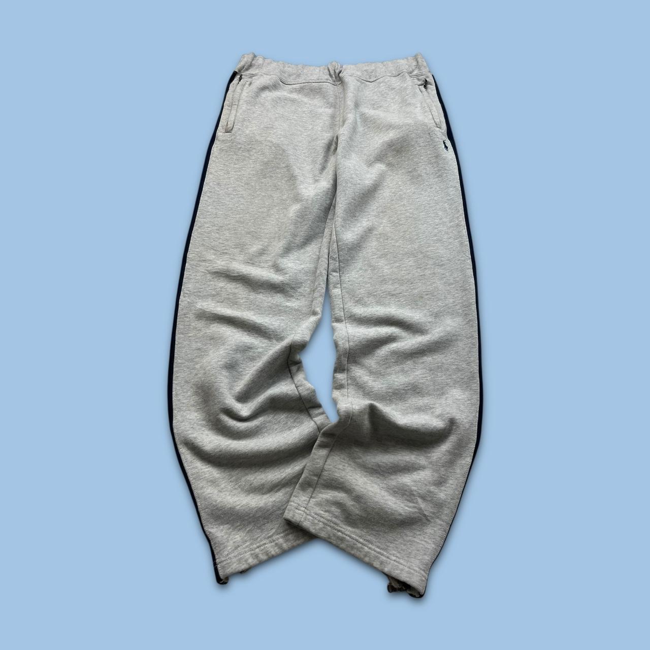 VINTAGE Y2K RALPH LAUREN BAGGY COTTON SWEATPANTS GREY