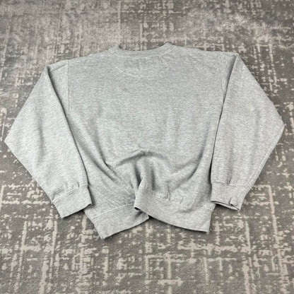 VINTAGE Y2K CHAPS SPELL OUT BOXY SWEATSHIRT GREY