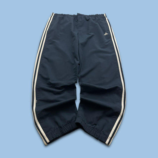VINTAGE Y2K ADIDAS BAGGY TRACKSUIT BOTTOMS NAVY