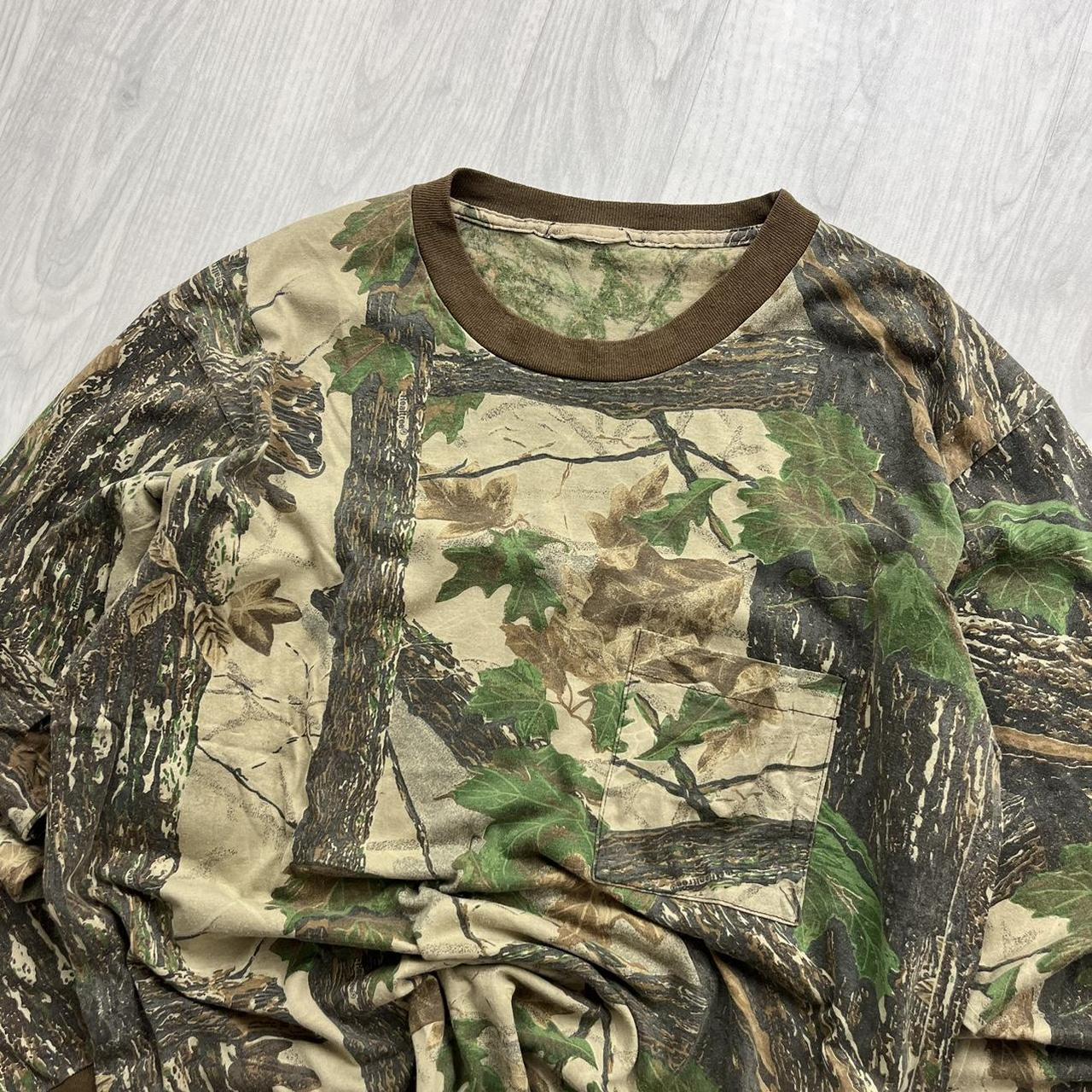VINTAGE Y2K REALTREE LONG SLEEVE POCKET T SHIRT CAMO