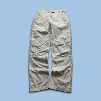 VINTAGE Y2K ADIDAS BAGGY TRACKSUIT BOTTOMS CREAM