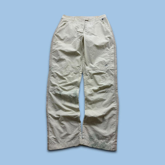 VINTAGE Y2K ADIDAS BAGGY TRACKSUIT BOTTOMS CREAM