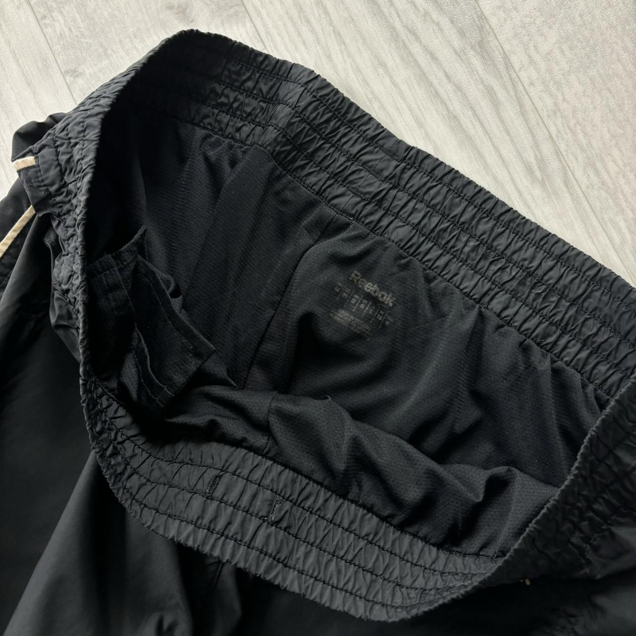 VINTAGE Y2K REEBOK BAGGY TRACKSUIT BOTTOMS BLACK