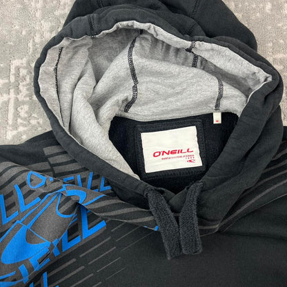 VINTAGE Y2K ONEILL GRAPHIC PRINT HOODIE BLACK