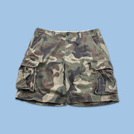 VINTAGE Y2K AMERICAN EAGLE BAGGY CAMO CARGO SHORTS