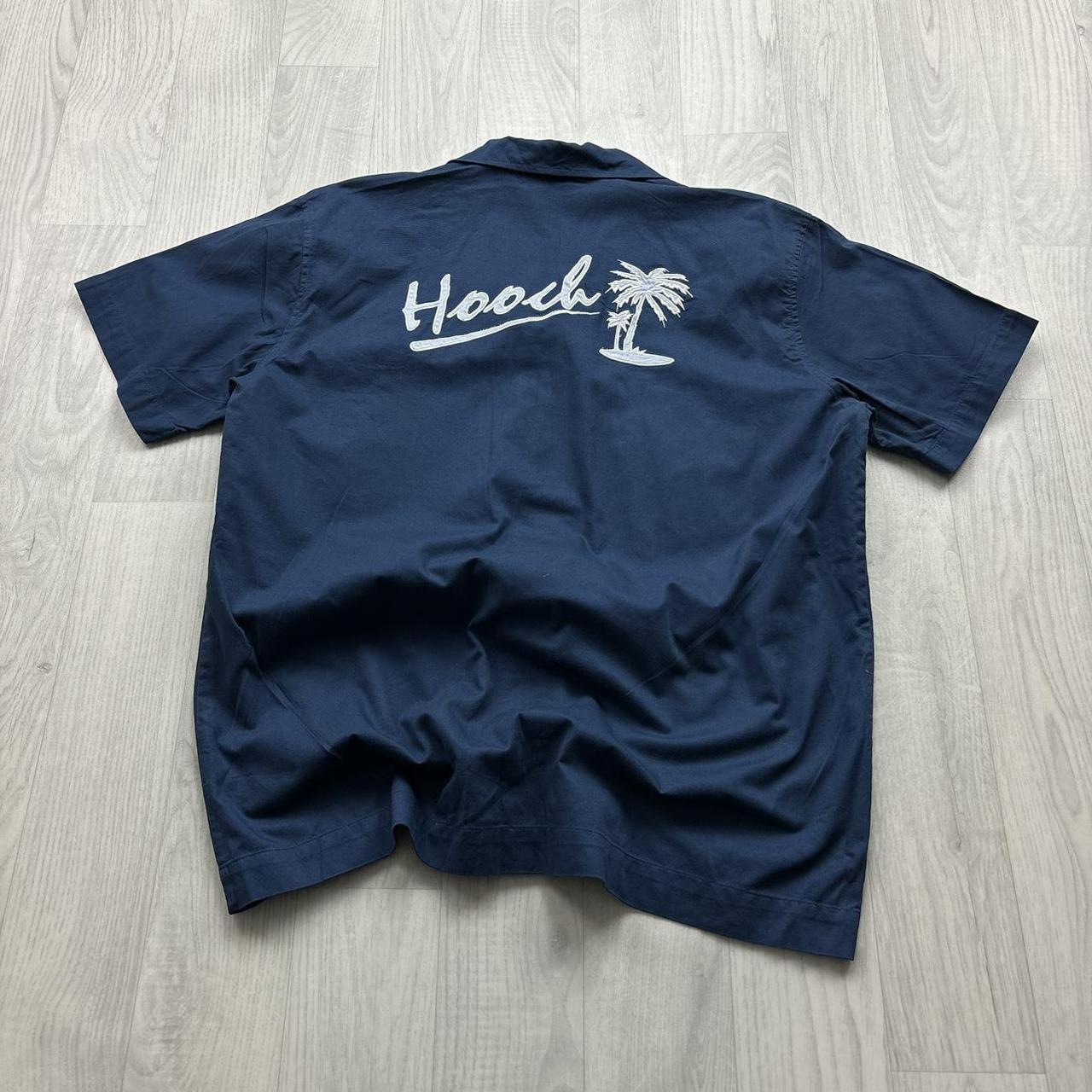 VINTAGE Y2K HOOCH SHORT SLEEVE SHIRT NAVY