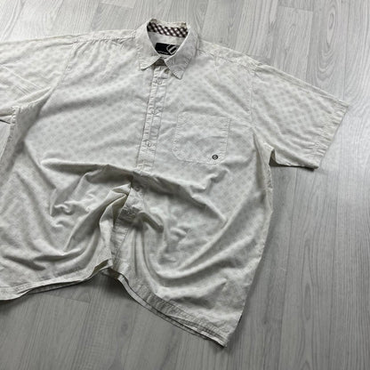 VINTAGE Y2K ANIMAL SHORT SLEEVE SHIRT WHITE