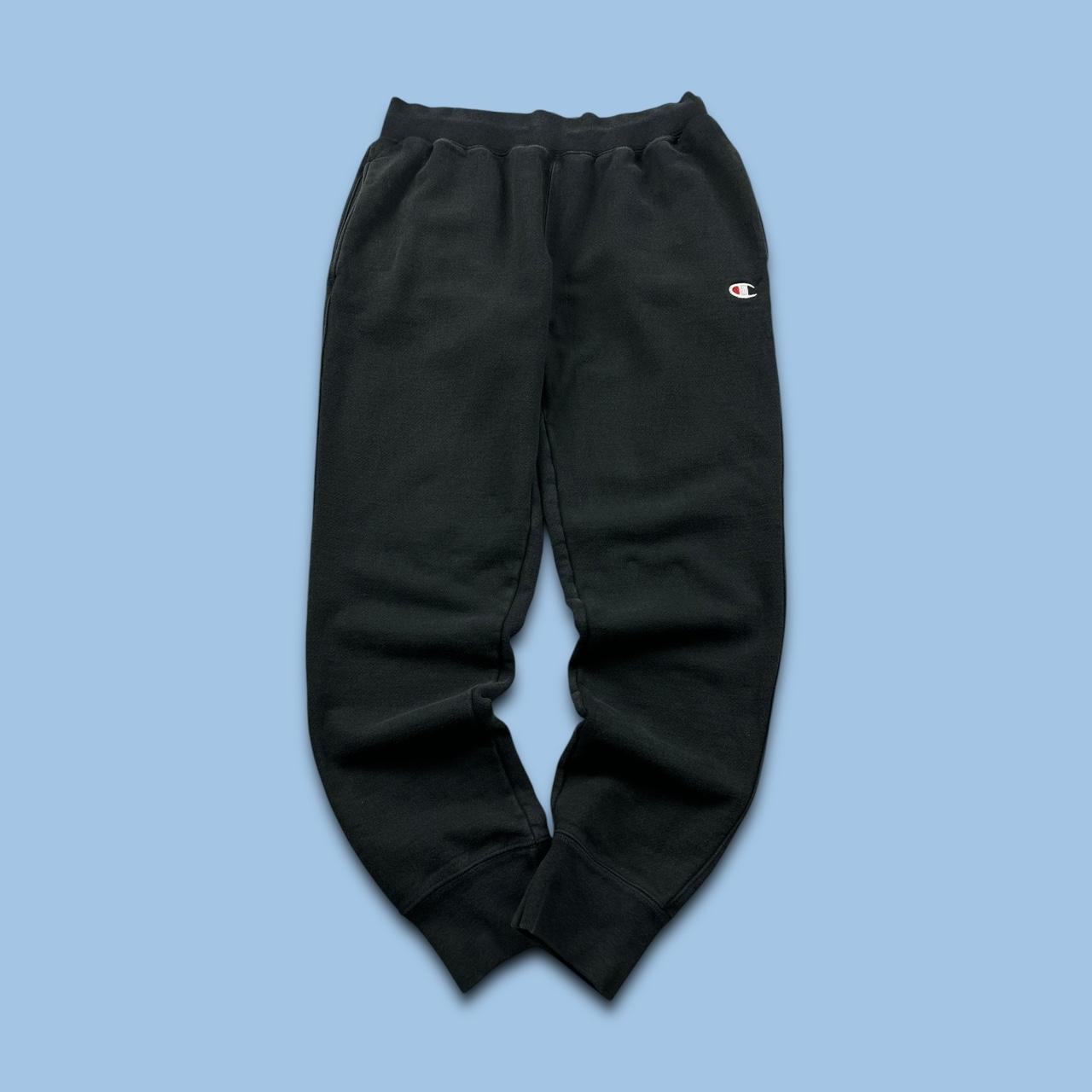 VINTAGE 00s CHAMPION REVERSE WEAVE COTTON SWEATPANTS BLACK