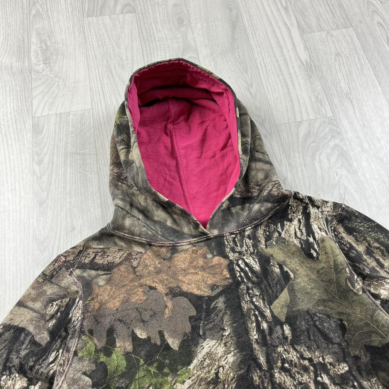 VINTAGE MOSSY OAK REALTREE HOODIE CAMO PINK