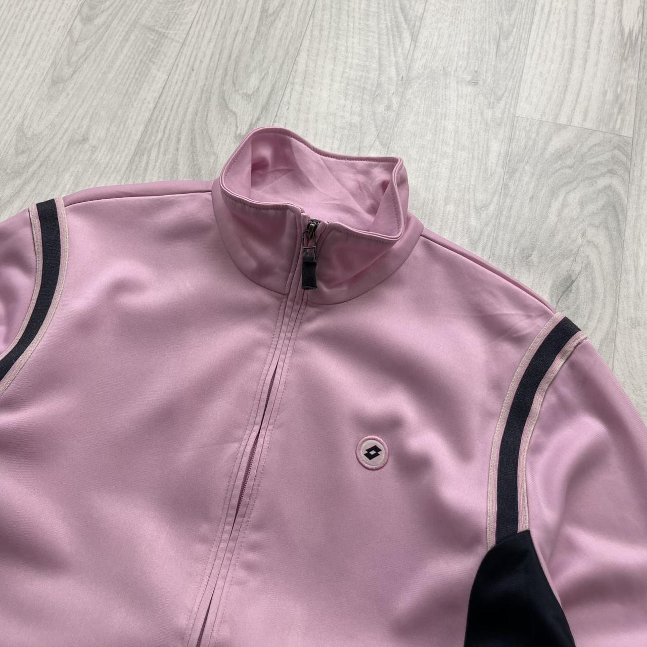 VINTAGE Y2K LOTTO WINDBREAKER TRACK JACKET BABY PINK