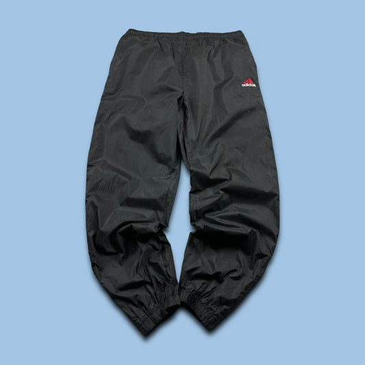 VINTAGE 90s ADIDAS BAGGY TRACKSUIT BOTTOMS BLACK