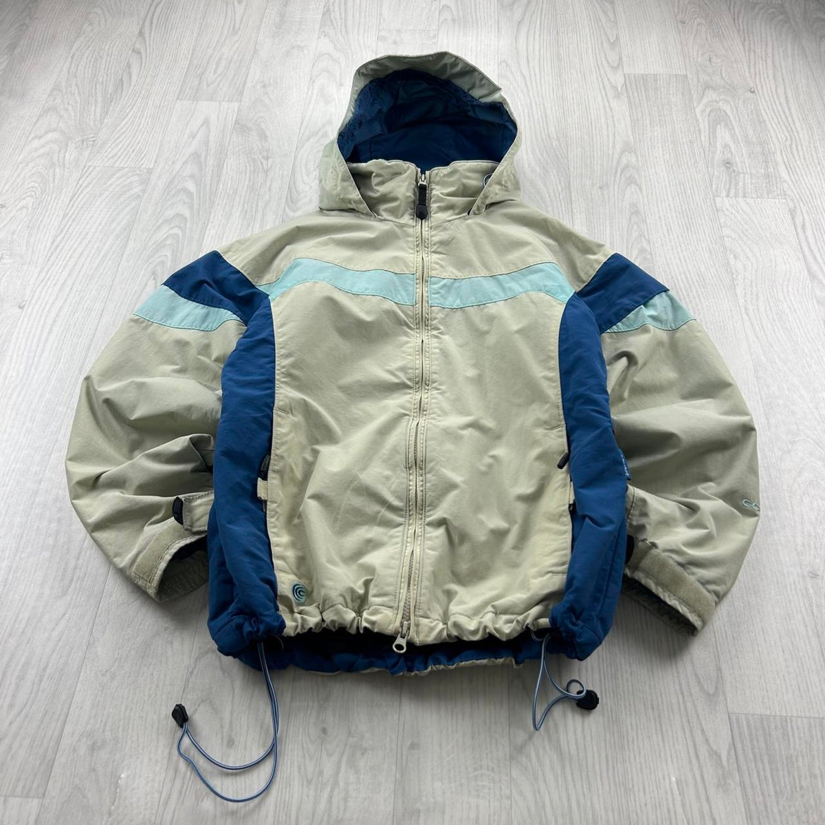 VINTAGE Y2K COLUMBIA TECHNICAL SKI JACKET CREAM