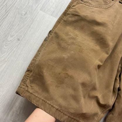 VINTAGE Y2K WRANGLER BAGGY CARPENTER JORTS TAN