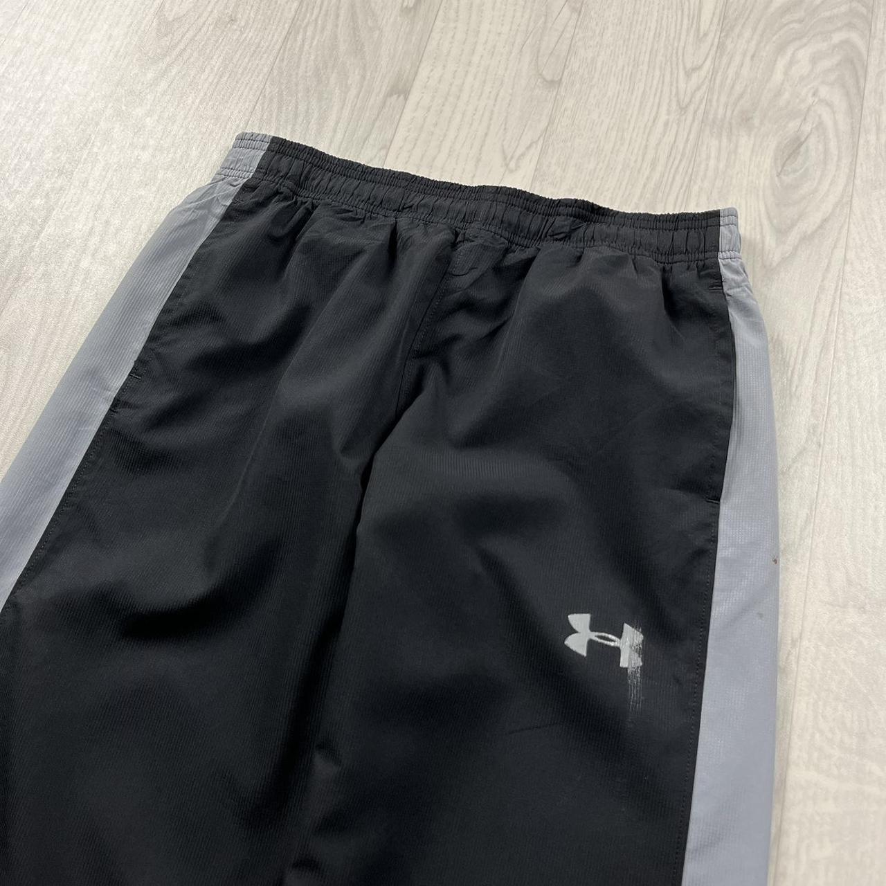 VINTAGE Y2K UNDER ARMOUR BAGGY TRACKSUIT BOTTOMS BLACK