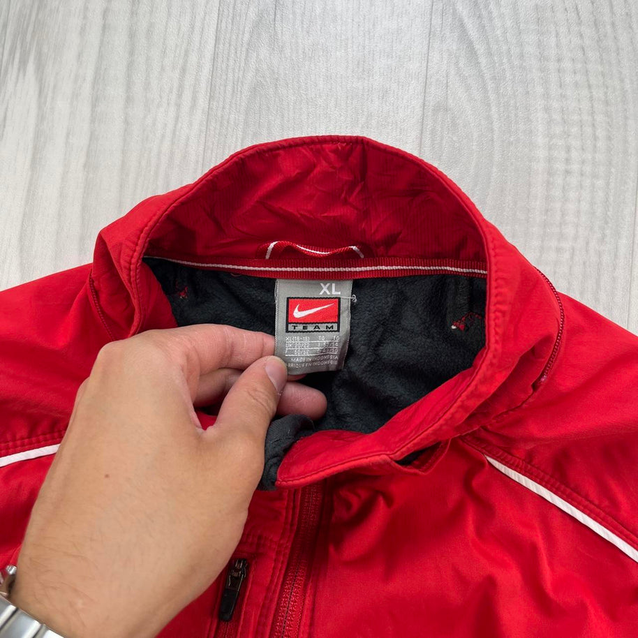 VINTAGE Y2K NIKE TRACK JACKET RED