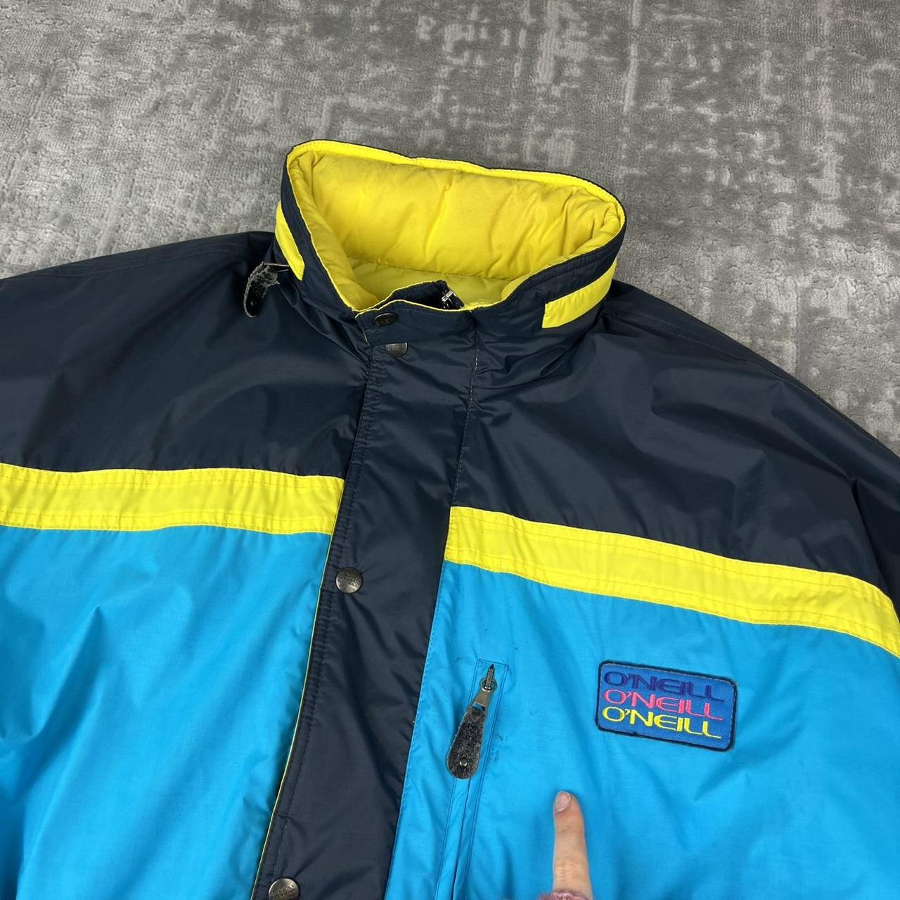 VINTAGE 90s ONEILL PADDED PUFFER SKI JACKET BLUE