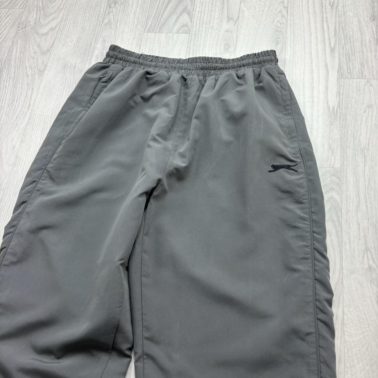 VINTAGE Y2K SLAZENGER BAGGY TRACKSUIT BOTTOMS GREY