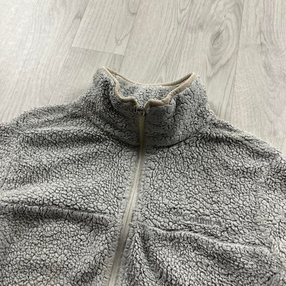 VINTAGE Y2K COLUMBIA ZIP UP FLEECE CREAM