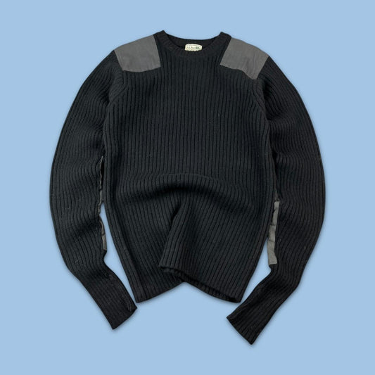 VINTAGE Y2K L L BEAN WOOL KNITTED JUMPER BLACK