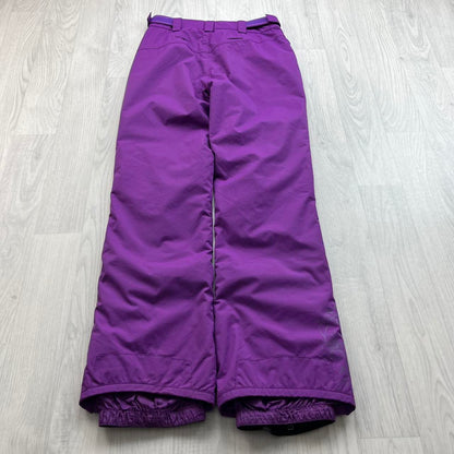 VINTAGE Y2K ANIMAL BAGGY SKI PANTS SALOPETTES PURPLE