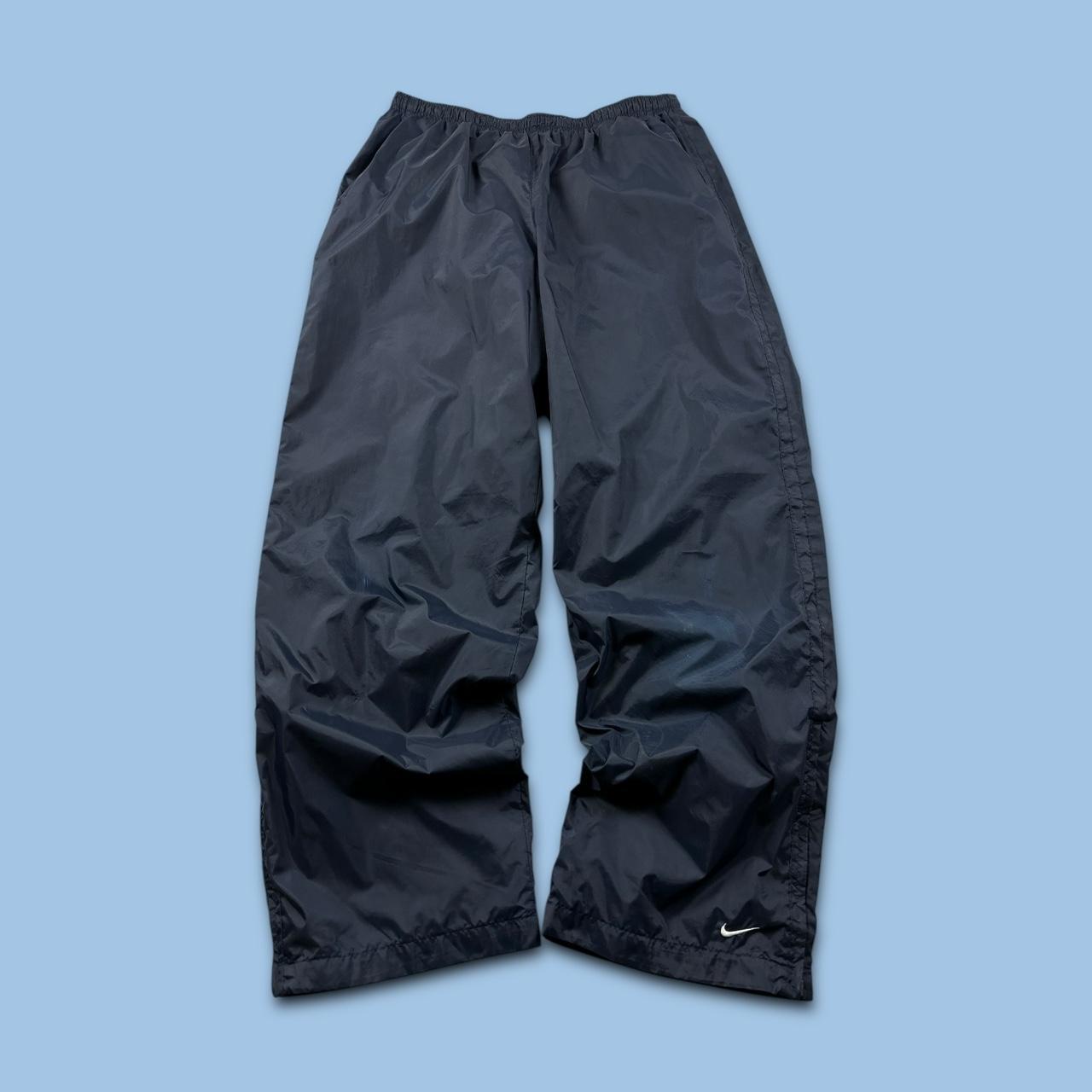 VINTAGE Y2K NIKE BAGGY TRACKSUIT BOTTOMS NAVY