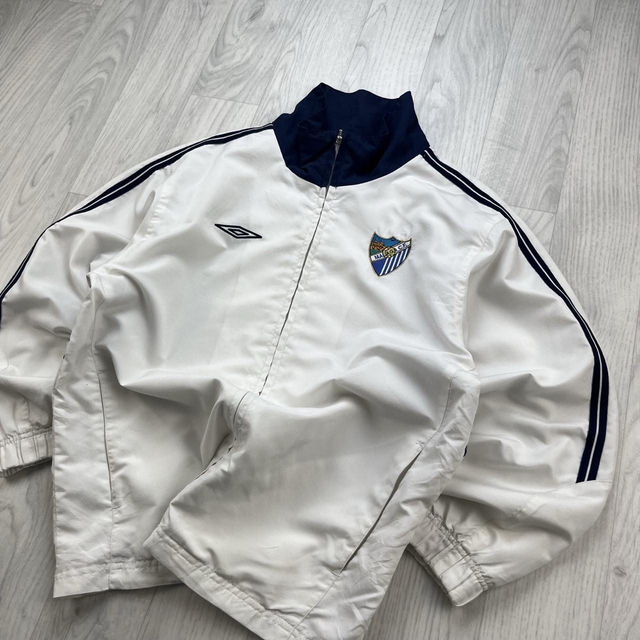 VINTAGE Y2K UMBRO MALAGA WINDBREAKER JACKET WHITE