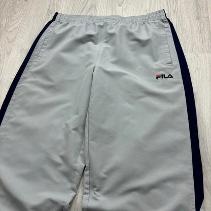 VINTAGE Y2K FILA WIDE LEG TRACKSUIT BOTTOMS GREY