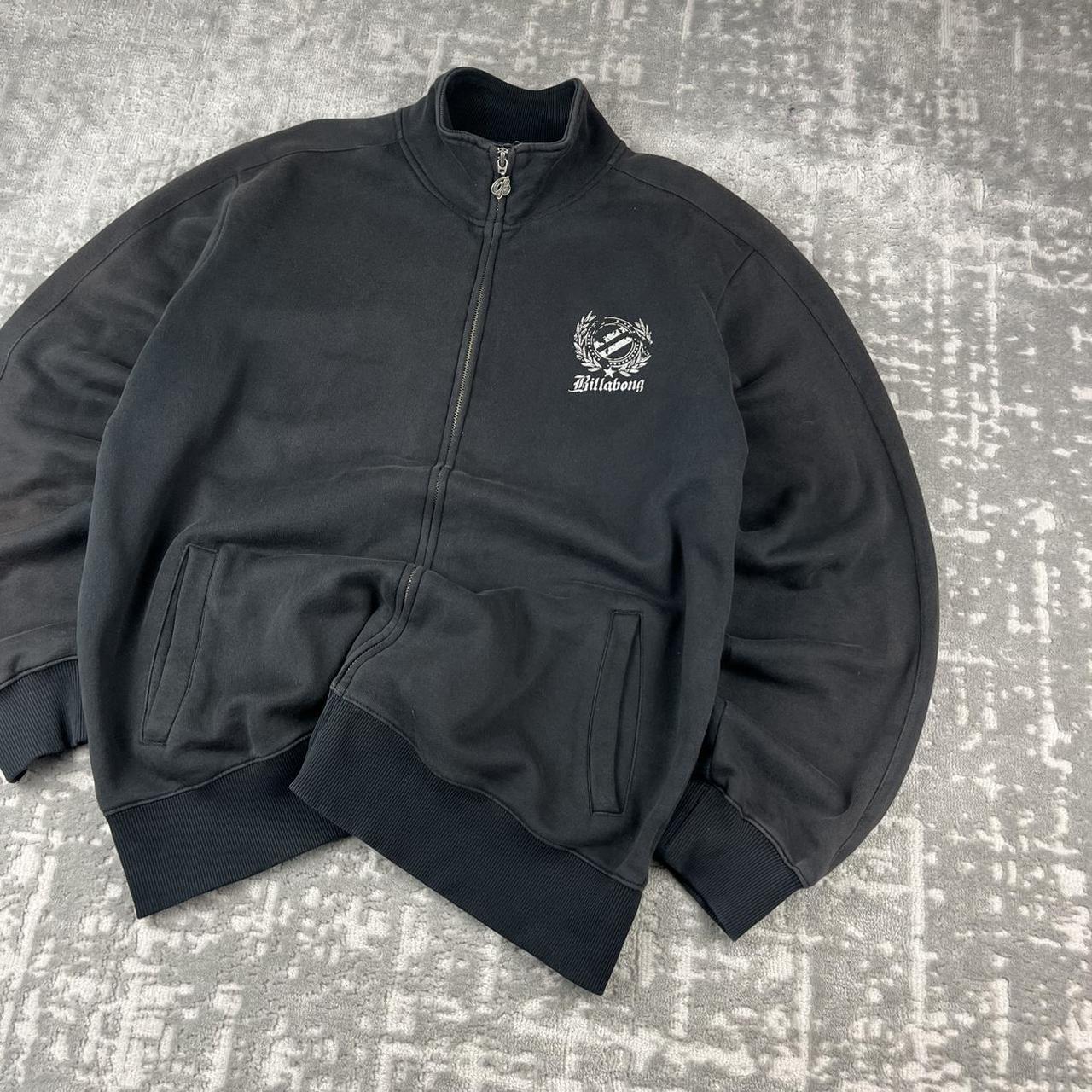 VINTAGE Y2K BILLABONG BOXY ZIP UP SWEATSHIRT BLACK