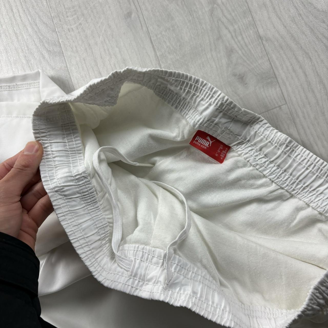 VINTAGE Y2K PUMA TECHNICAL BAGGY TRACKSUIT BOTTOMS WHITE