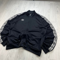VINTAGE Y2K UMBRO ZIP UP TRACK JACKET BLACK